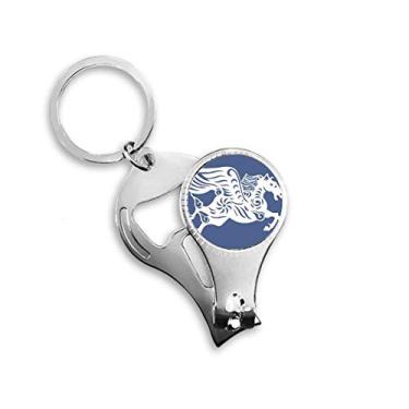 Imagem de Ano do Cavalo Animal China Zodíaco Alicate de unha Chaveiro Abridor de Garrafas Cortador