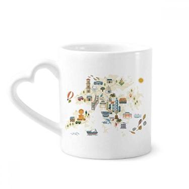 Imagem de Caneca local Hong Kong bicicleta visitando a China café cerâmica copo de coração de vidro