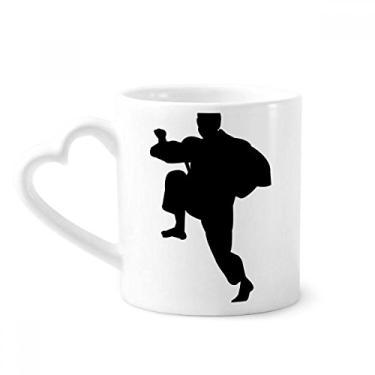 Imagem de Shaolin Kung Fu China Caneca de arte marcial chinesa café cerâmica copo de coração de vidro