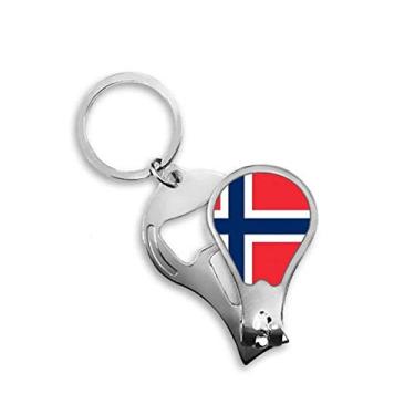 Imagem de Cortador de unhas com bandeira nacional da Noruega Europa país cortador abridor chaveiro tesoura
