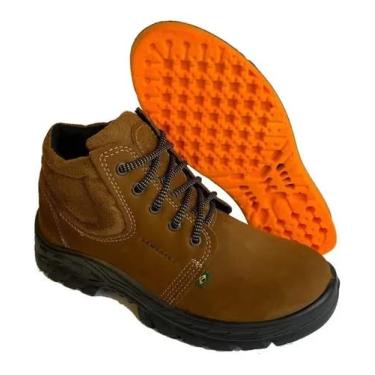 Imagem de BOTA DE SEGURANÇA ECOSAFETY PS139-AP BICO DE PVC COURO NOBUCK FERRUGEM C.A 40677 + PALMILHA ANATÔMICA Tamanho:45