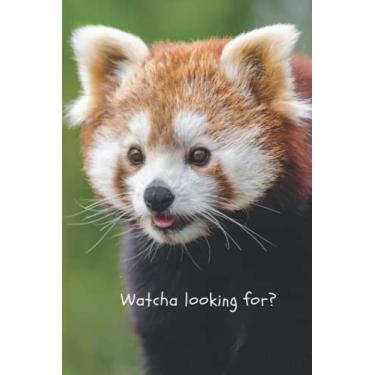 Imagem de Whatcha Looking For?: Small (6x9), discreet, password journal to help keep track of important internet and website login information and passwords with a cute and adorable red panda on the cover