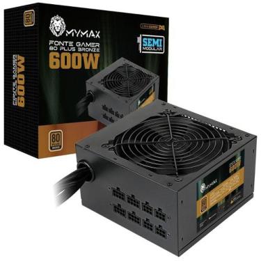 Fonte Semi-modular 600w Gm600 80 Plus Bronze 2-eps Gamemax