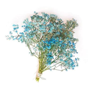 Imagem de Kit 2 Mini Buquês Gypso Mosquitinho Azul - Floricultura Frutaflor