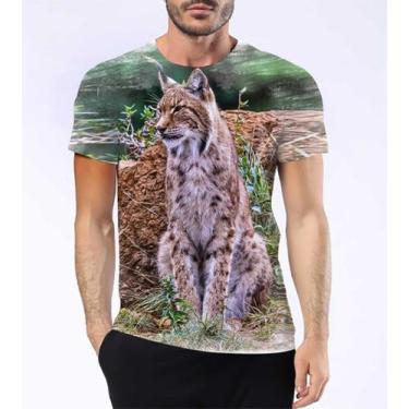 Imagem de Camisa Camiseta Lince Ibérico Carnivoro Felino Neve Gato 1 - Estilo Kr