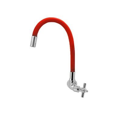 Imagem de Torneira Tubo Flexível de Silicone Color Parede Vermelha C31 1/4 de Volta 3068