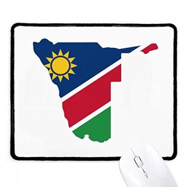 Imagem de Mousepad The Republic of Namíbia, África com borda costurada, tapete de borracha para jogos
