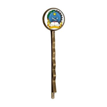 Imagem de Luanda Angola Emblema Nacional Retro Metal Hair Bobby Pin Headwear