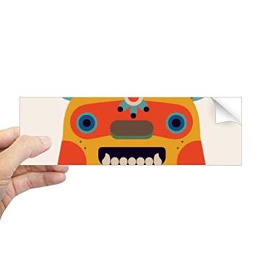 Imagem de DIYthinker Adesivo retangular monstro estilo chinês para para-choque notebook janela decalque
