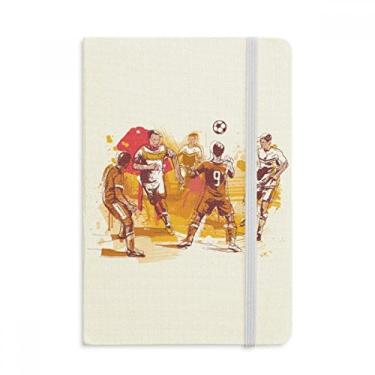 Imagem de Caderno de futebol americano, esportivo, tecido, capa dura, diário clássico A5