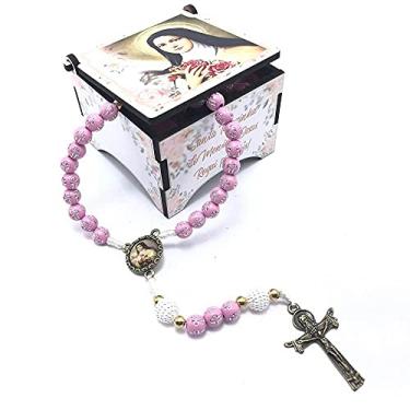 Imagem de Terço Santa Terezinha do Menino Jesus Com Caixinha Estampada