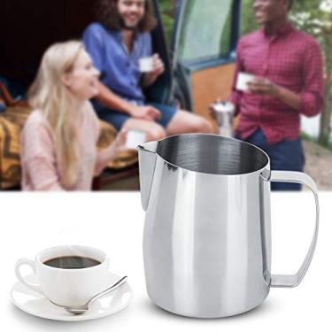 Imagem de 【 】 Copo para espumar leite, cabo ergonômico, fácil de limpar, jarro de cappuccino para cafés, restaurantes, bares