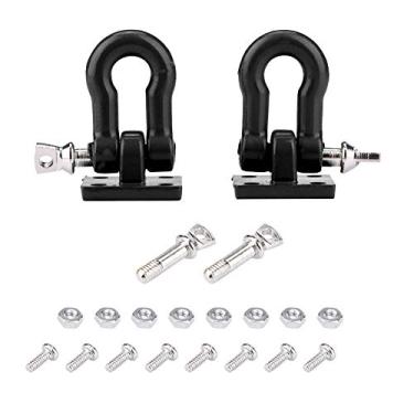 Imagem de 03 Ganchos de reboque RC ganchos de reboque de alumínio para reboque (preto)