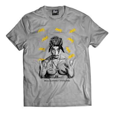 Imagem de Camiseta Skull Clothing Tupac Yellow Masculina-Masculino