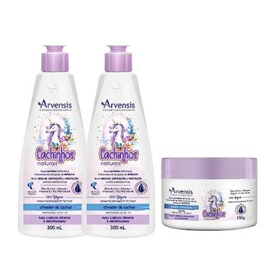 Imagem de Kit Arvensis Cosméticos Naturais Cachinhos Naturais Crespos (03 Produtos)
