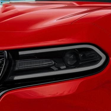 Imagem de LAVIYE Farol do carro protetor transparente filme transparente adesivo TPU preto, para Dodge SRT Dart Viper