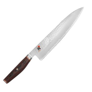 Imagem de Faca Gyutoh do Chef Japonesa 9 1/2 Pol Miyabi 6000Mct Aço Microcarboneto Tsuchime Miyabi