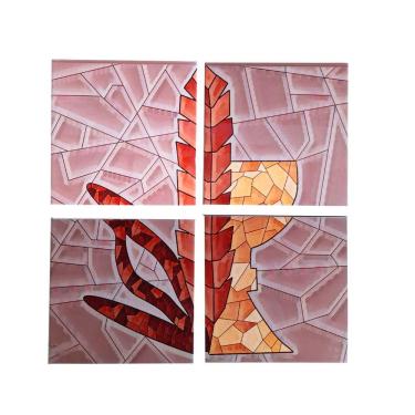 Imagem de Exclusivo Mosaico Decorativo em Azulejos para Igrejas  40 x 40 cm