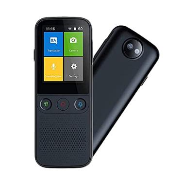 Imagem de Dispositivo tradutor de idiomas bidirecional em tempo real, tradução de voz/foto/gravação Wifi/Hotspot/off-line com suporte para câmera 137 idiomas necessários para viagens de negócios hopeful