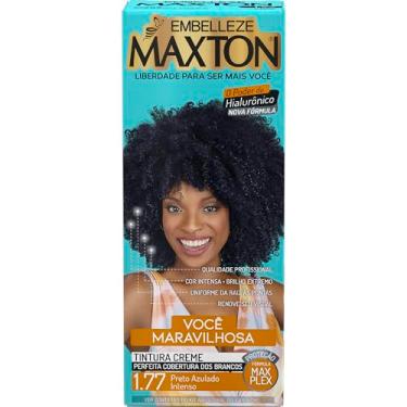 Imagem de Tinta de Cabelo Maxton Preto Azulado Intenso 1.77 Maravilhosa