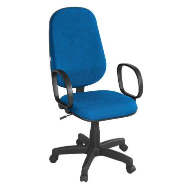 Imagem de Cadeira Giratória Com Braço Presidente Azul