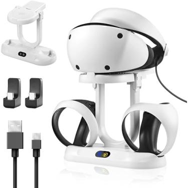 Imagem de Doca de carregamento do controlador TwiHill para PS5 VR2, porta USB-C e cabo micro-USB para acessórios PS5, suporte de doca vendido apenas