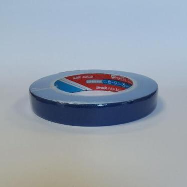 Imagem de Fita Adesiva 1,8cmx50m Crepe Azul Solcolor