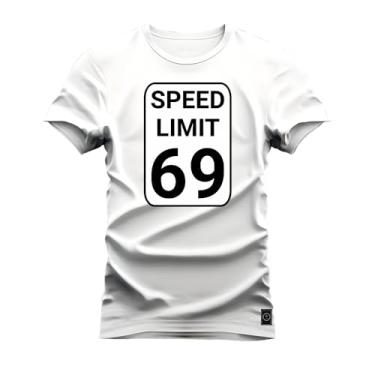 Imagem de Camiseta Shirt Premium 30.1 Algodão Estampada Speed Limited Branco M