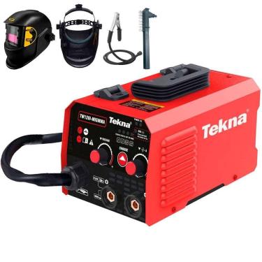 Imagem de Solda Inversora MMA|MIG 220v 100Ah TEKNA e Máscara De Solda EVALD
