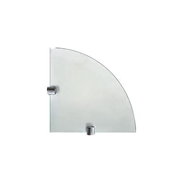 Imagem de BemFixa Prateleira De Vidro Para Canto Bemfixa Transparente 25X25 Cm