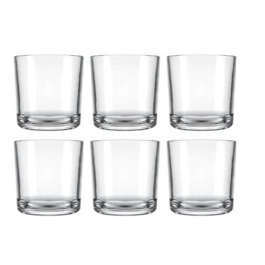 Imagem de Jogo 6 Copo Bar Whisky Drink Cerveja água Dose 265 Ml Barman