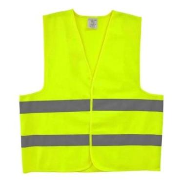 Imagem de Colete Segurança Refletivo Blusão Sinalização Amarelo Neon-Unissex