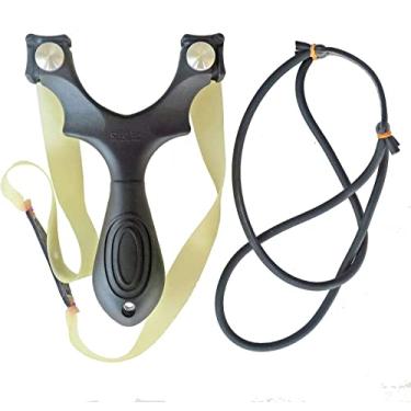 Imagem de zjpnow Estilingue profissional de caça ao ar livre catapulta com 2 elásticos