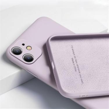 Imagem de Para oneplus 8 9 5t 6t 7 7t pro caso de silicone líquido macio tpu telefone capa para oneplus 5 6 7 10 pro 9 caso, grama roxa, para oneplus 10 pro