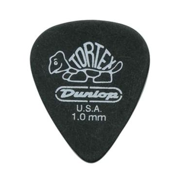 Imagem de Dunlop 488R1.0 Tortex® Pitch Black, preto, 1,0 mm, 72/saco