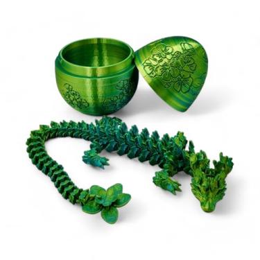Imagem de ZZ LIFE Ovo de dragão de flor de cerejeira surpresa - articulações articuladas de dragões de 35,5 cm - Cerejeira com tema de flor de cerejeira, ovo de dragão misterioso, TDAH, estresse, alívio da