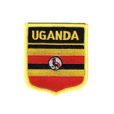 Imagem de Ruoming 1 peça de adesivos de bandeira de Uganda bordados a ferro ou costurados tático militar nacional Uganda (Uganda)