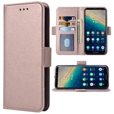 Imagem de Capa de telefone para Moto Z3 / Z3 Play Folio Flip Wallet Case, couro PU com compartimentos para cartão de crédito proteção total suporte capa protetora para celular Motorola MotoZ3 Z 3 3Z Z3play