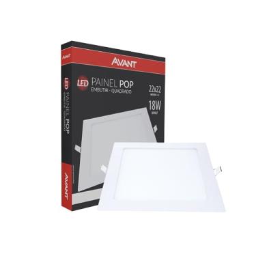 Imagem de Avant Pop - Painel de Embutir LED, 18W Bivolt, Quadrado, Branco
