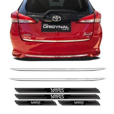 Imagem de Kit Frisos Traseiros Yaris Hatch 18/19 e Soleira Protetora - SPORTINOX