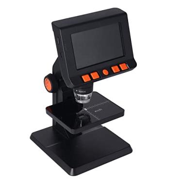 Imagem de Microscópio Digital Eletrônico de Mesa HD Portátil 1000x 4,3 Polegadas LCD Microscópio Digital Com 8 Luzes LED de Alto Brilho Microscópio Digital Microscópio Eletrônico