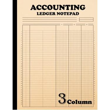 Imagem de Accounting Ledger Notepad 3 Column: 120 Pages, Size 8.5"X11"(Volume-11)