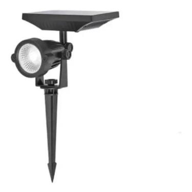Imagem de Kit 3 Luminárias Espeto De Jardim Energia Solar 5w Spot Super Led Bran