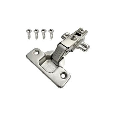 Imagem de Dobradiça Reta Baixa Caneco 35mm Welt Com Parafuso Kit Com 6, DOBRADIÇ