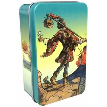 Imagem de Tarot Of The New Vision Em Lata Com Bordas Douradas Tarô Nova Visão De