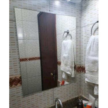 Imagem de Espelho Decorativo Vidro Parede Retangular Banheiro, Sala, Quarto e Ca