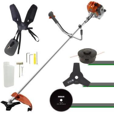 Imagem de Roçadeira 52cc Á Gasolina Tekna RL520 Completa Com Carretel Fio Nylon,