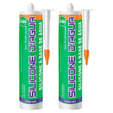 Imagem de Kit 2 Selante Acrílico Para Trincas E Fissuras Sbrix Trinca 450G Branc