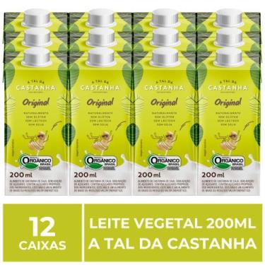Imagem de 12 Caixas de 200ml de Leite Vegetal, A Tal da Castanha
