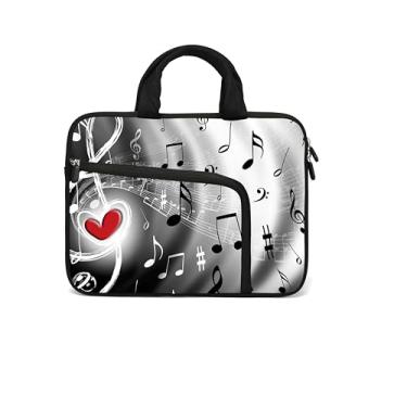 Imagem de HAPLIVES Capa para laptop de 11,6 polegadas, 12,2 polegadas, capa para Chromebook Ultrabook, capa para notebook, bolsa mensageiro para PC, capa para tablet, capa de neoprene para homens e mulheres,